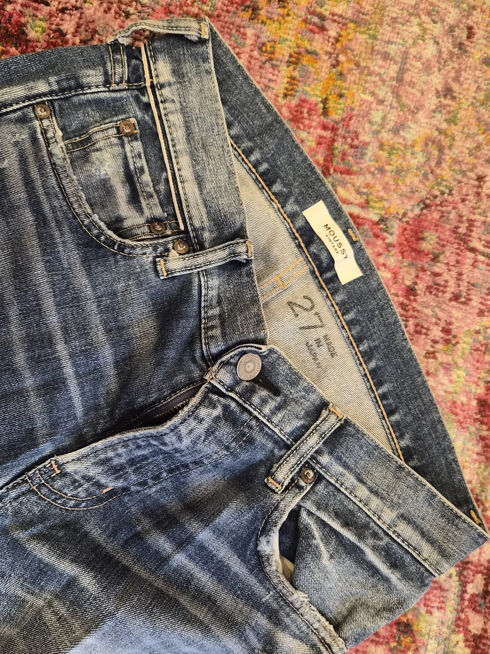 Moussy High-Rise Faded Blue Women's Jeans